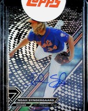 2017 TOPPS HIGH TEK BLUE RAINBOW /50 AUTO #HT-NS NOAH SYNDERGAARD NEW YORK METS