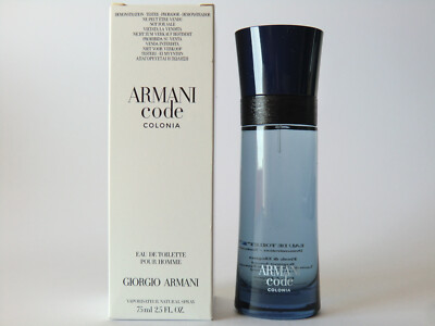 Giorgio Armani CODE COLONIA For Men EDT Nat Spray 75ml - 2.5 Oz NIB T