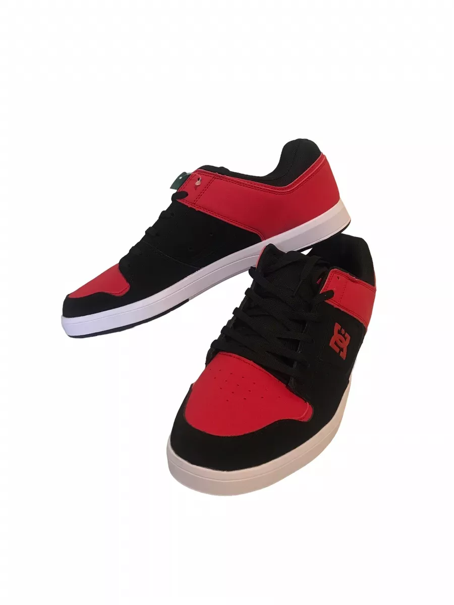 Size 14 DG Men s Cure Casual Low Top Skate Shoes Sneakers Black Red ADYS400073