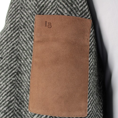 Luciano Barbera NWT Wool Blend Sport Coat Size 50 (40 US) In Green & White - Picture 10 of 14