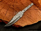Handmade  Damascus Steel Knife Blank Blade | False Edge | Hidden Tang | B35