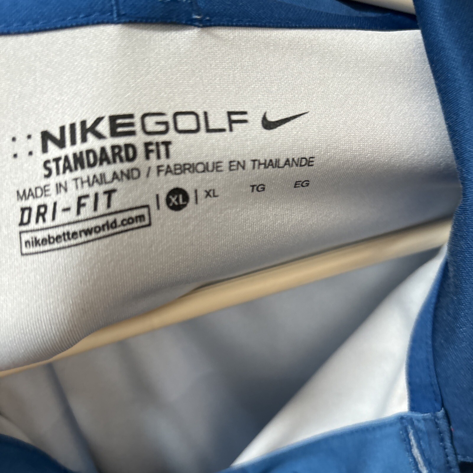 Men’s Nike Golf Polo Shirt Blue Stripes 833059408 Size XL eBay