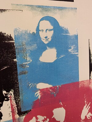 Andy Warhol poster Mona Lisa MoMA Exhibition | eBay