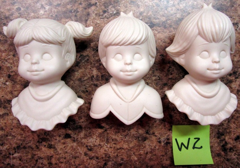 Unfinished Porcelain Sweet Tots Angels Christmas Ornaments (W2)