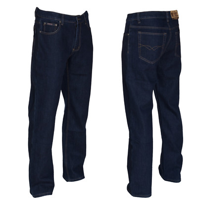 Herren Thermohose Jeans Winterhose warm Hose W32-42 dunkelblau #007 Neu Freizeit