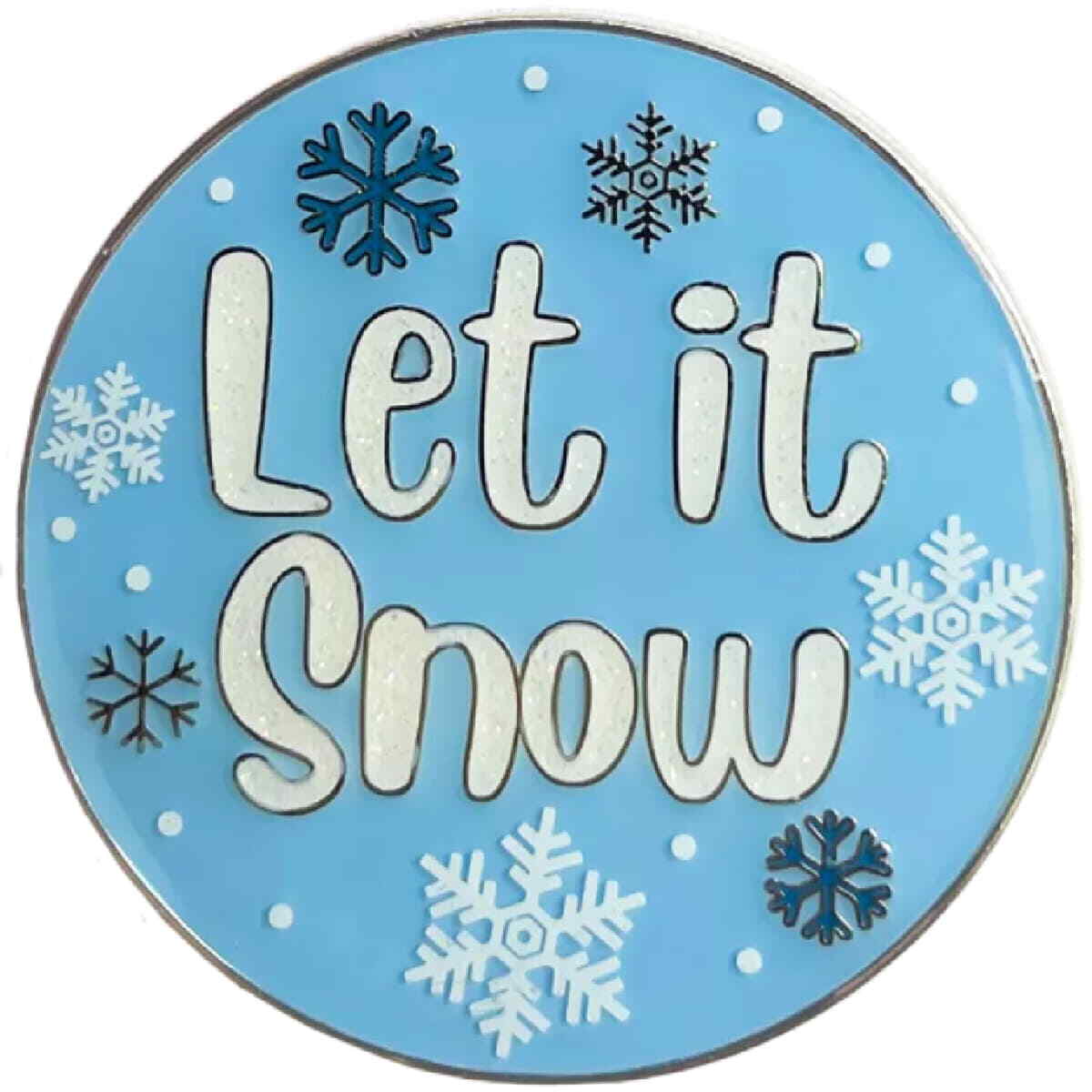Bothy Threads Needle Minder Magnet ""Let it Snow"", XA30, 4x4cm