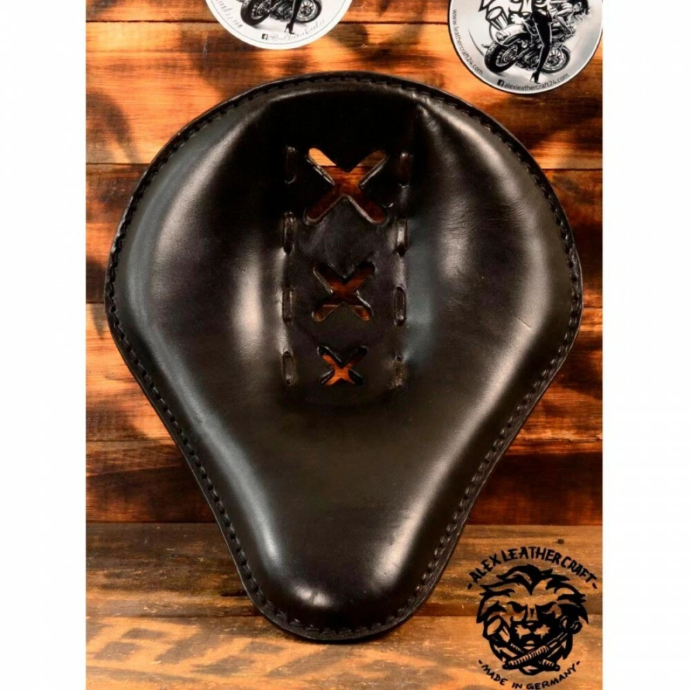 Custom leather bobber seats deals