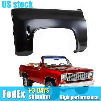Front Left Fender w/Turn Signal Light Hole For 1973-1980 Chevy Blazer & C10 K10.