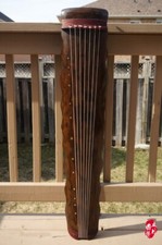 Professional Chinese Aged Fir Guqin 7-stringed Zither Instrument --             