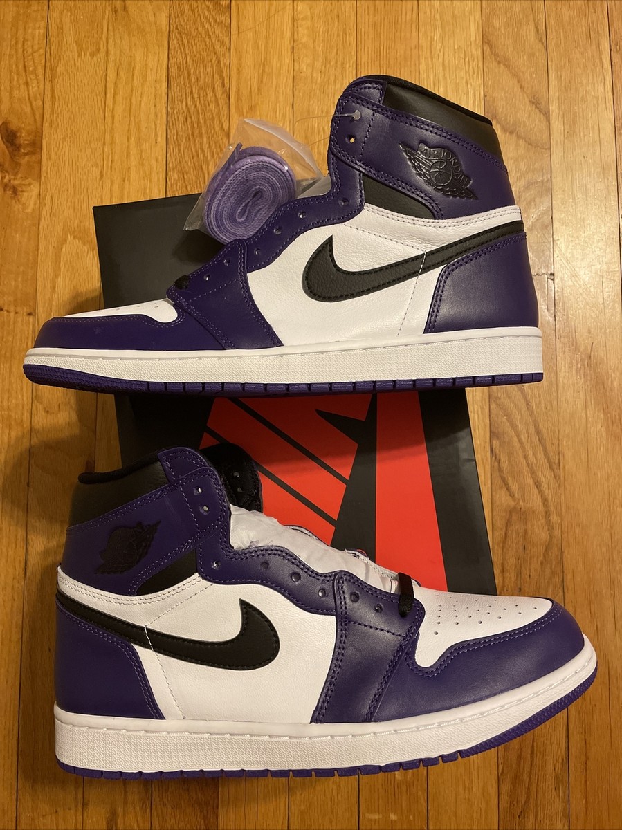 Nike Air Jordan 1 Retro High Court Purple White 2.0 - Size Nike Air Jordan 1 Retro High Court Purple White 2.0 - Size