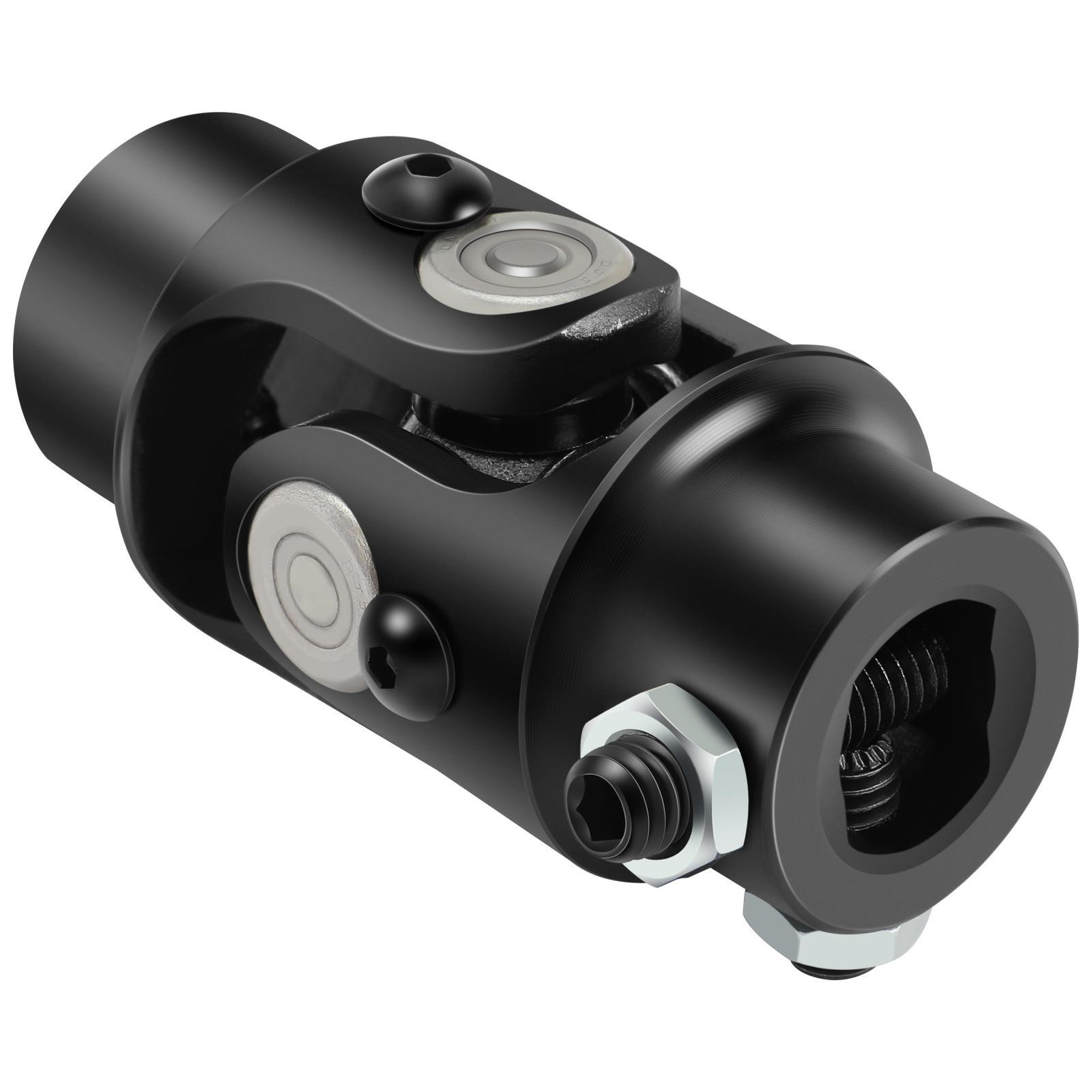 Universal Steering Ford Triangle X 3/4" DD Black Steel Single UJoint