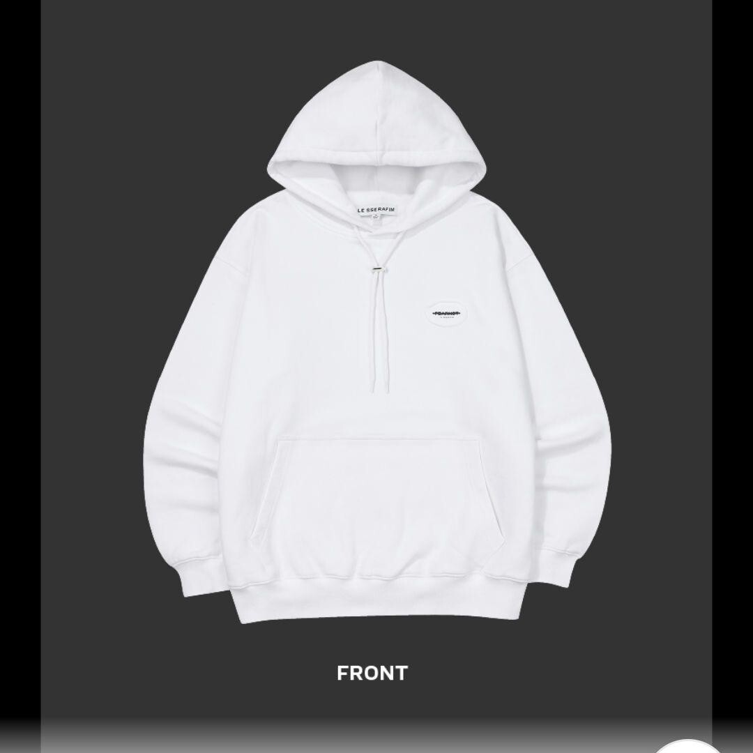 LE SSERAFIM FEARNADA 2023 S/S Hoodie L Size White With Photocard