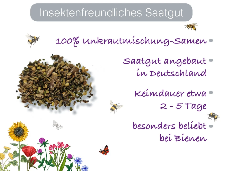 +5qm UNKRAUTMISCHUNG für den Garten Nachbarn Unkraut Samen Nachbarschaftsstreit - Bild 4 von 4