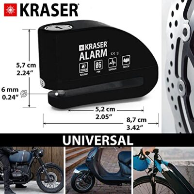 Antivol de frein à disque pour moto, vélo, scooter, sécurité
