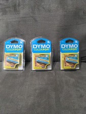 3 Dymo COLORPOP Label Maker Tape, 1/2" x 10 ft, Black on Gold DYM2056090 