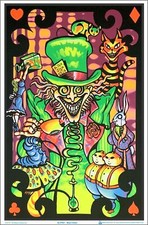 Mad Hatter Blacklight Poster, 23 inches x 35 inches