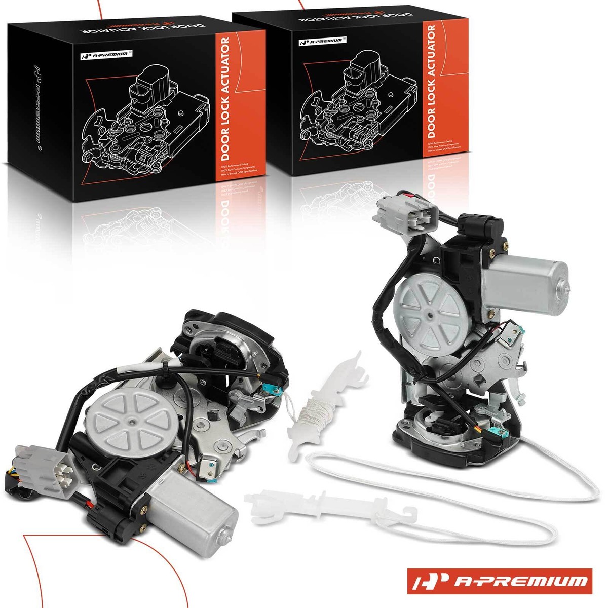 A-Premium 2x Door Lock Actuator & Lower for Toyota Land