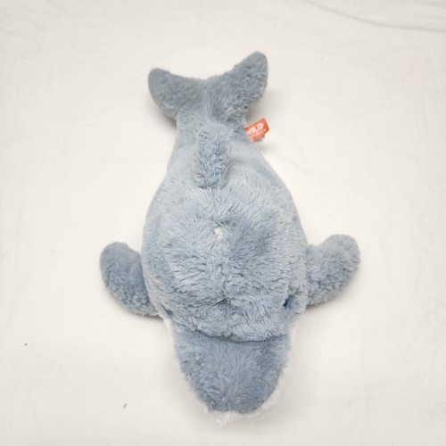 Dolphin Plush Stuffed Wild Republic Toy 14 Inch Color Light Gray And White - Picture 4 of 13