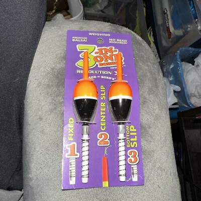 Rod N Bobbs Revolution X 3 In One Weighted Bobbers 2 pk