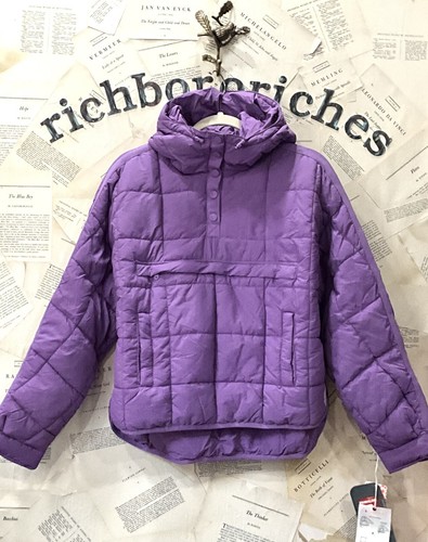 Free People Movement Pippa Pullover Packable Puffer Jacket Violet Purple S NWT - Picture 4 of 6