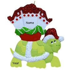 Personalized " Gift Turtle " Christmas Hanging Tree Ornament HOLIDAY GIFT