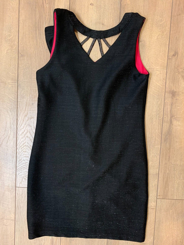 Elisa B. (Denny's) girls black party dress size 16 VGUC