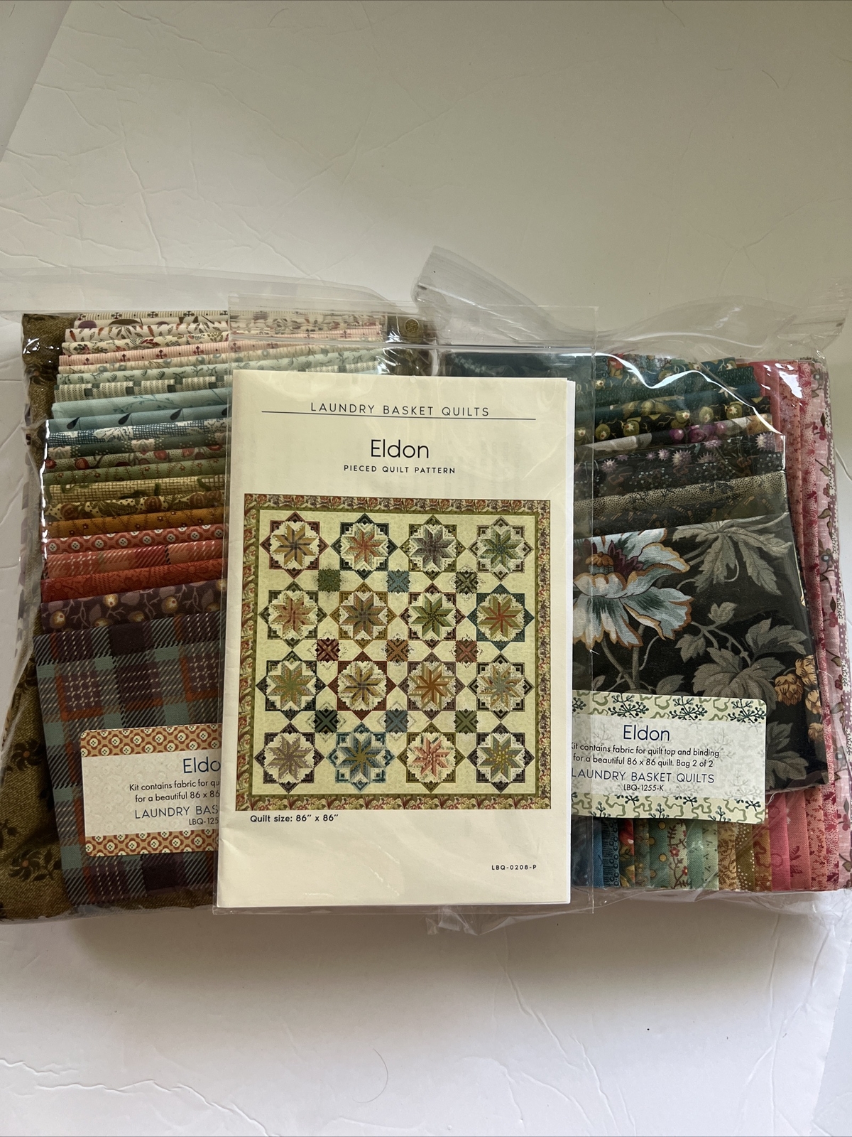 Laundry Basket Quilts ELDON Fabric Kit with Pattern LBQ1255K eBay
