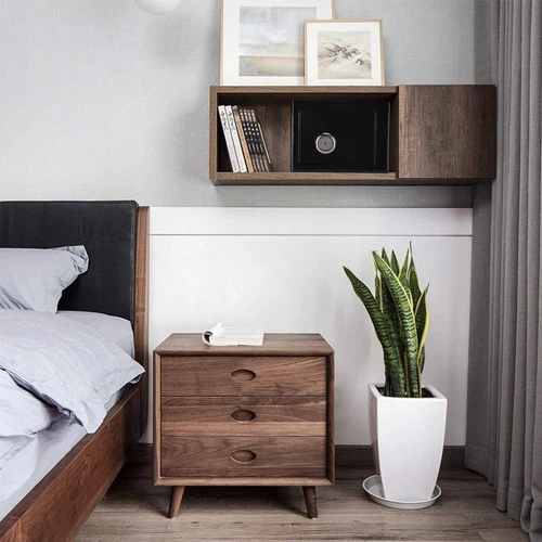 Caja fuerte ignífuga caja fuerte para muebles caja fuerte para documentos armario para dinero caja fuerte de pared DE - Imagen 11 de 14