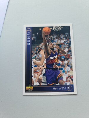  Basketball Card, 1993 UPPER DECK, NBA, PHOENIX SUNS, Mark West, # 80