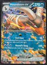 Houndoom EX 2023 Obsidian Flames Double Rare Holo Pokemon Card 134/197 (NM)