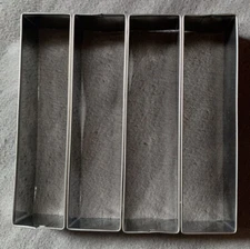 R & M International Cookie Stick Cutter, One Size, Silver Metal NEW