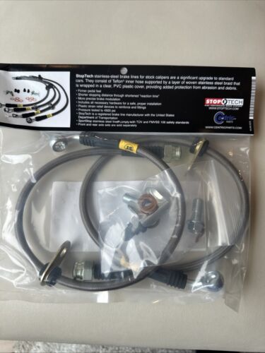 StopTech 95047507 Stainless Steel Rear Brake Lines FOR 08-09 WRX - Picture 3 of 3