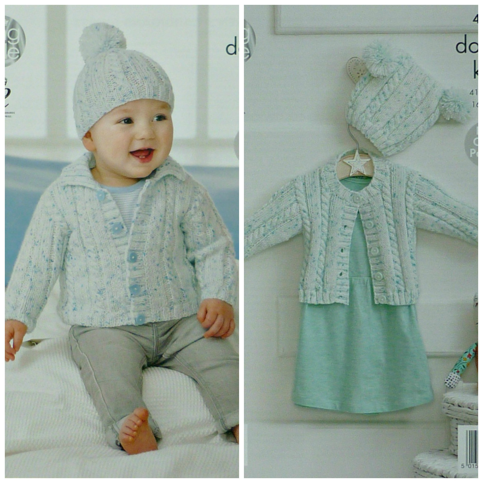 Rib Jacket \u0026 Pom-pom Hat DK 4320 