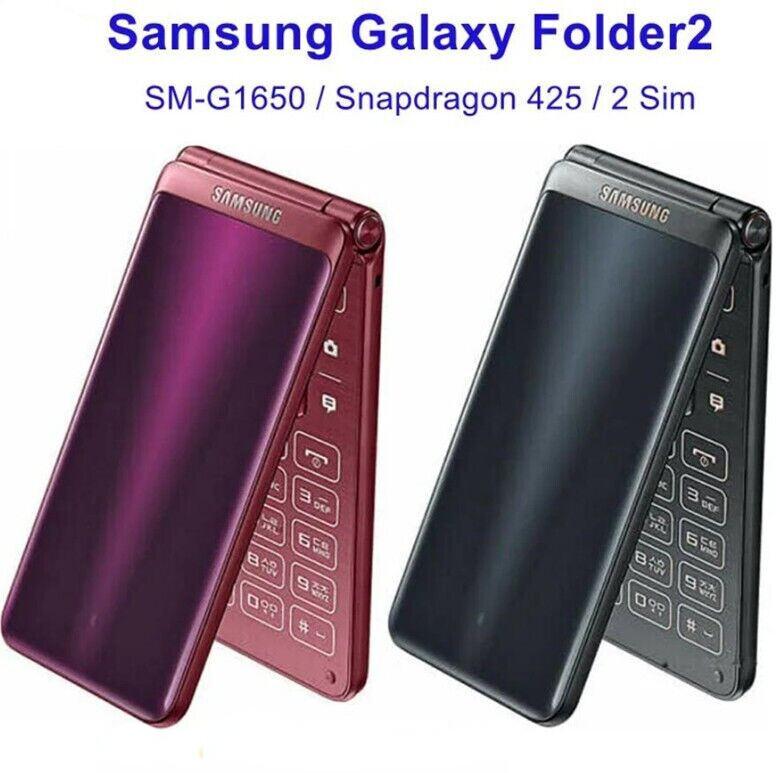 Galaxy folder 2 韓国　ガラホ　Samsung サムスン Samsung Galaxy Folder 2 SM-G1650 Flip Phone Big Keyboad Android