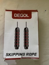 DEGOL Skipping Rope with Ball Bearings Rapid Speed Jump Rope Cable Barely Used