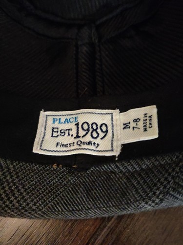 Children's Place gray fedora hat size medium 7/8 - Picture 4 of 4