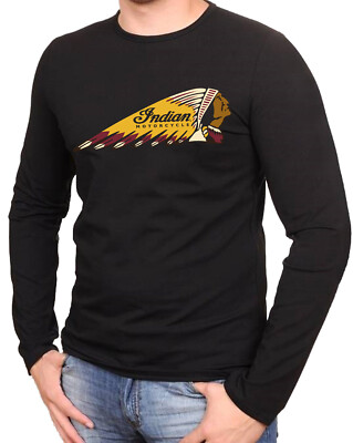Indian Panhead angels mc motorradclub Schwarze T-Shirt Langarmshirts  -880 -LA