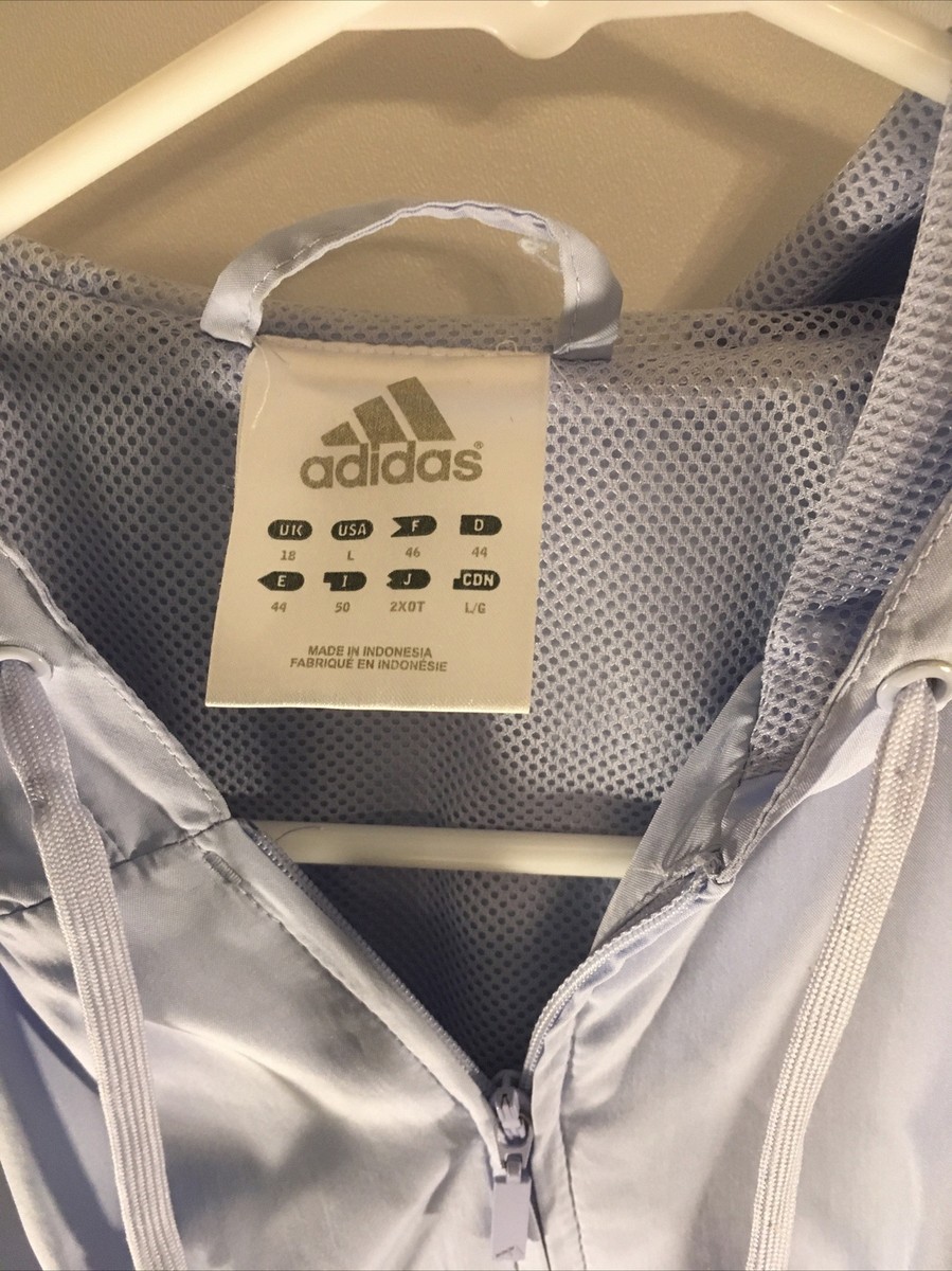Adidas RN# 88387 CA# 40312 Full Zip Up Track Jacket Size L Adidas RN# 88387 CA# 40312 Full Zip Up Track Jacket Size L