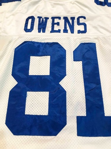 Reebok On Field NFL Dallas Cowboys TERRELL OWENS #81 Jersey Sz 48 White Stitched - Picture 8 of 8