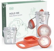 Baby Bottle,Infant Feeding System Hold Me Grip Non Slip 2 Bottles