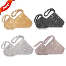 Women's Rhinestone Clutch Evening Bag Sparkly Glitter Purse for Party Wedding