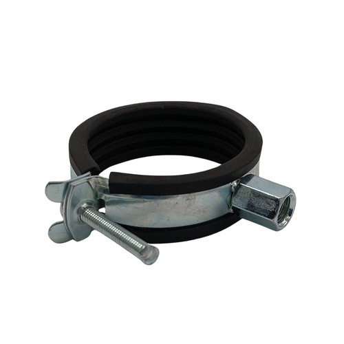 10x Abrazaderas de tubo de tornillo 2" M8/10 Abrazaderas de tubo con inserto de amortiguador - Imagen 2 de 7