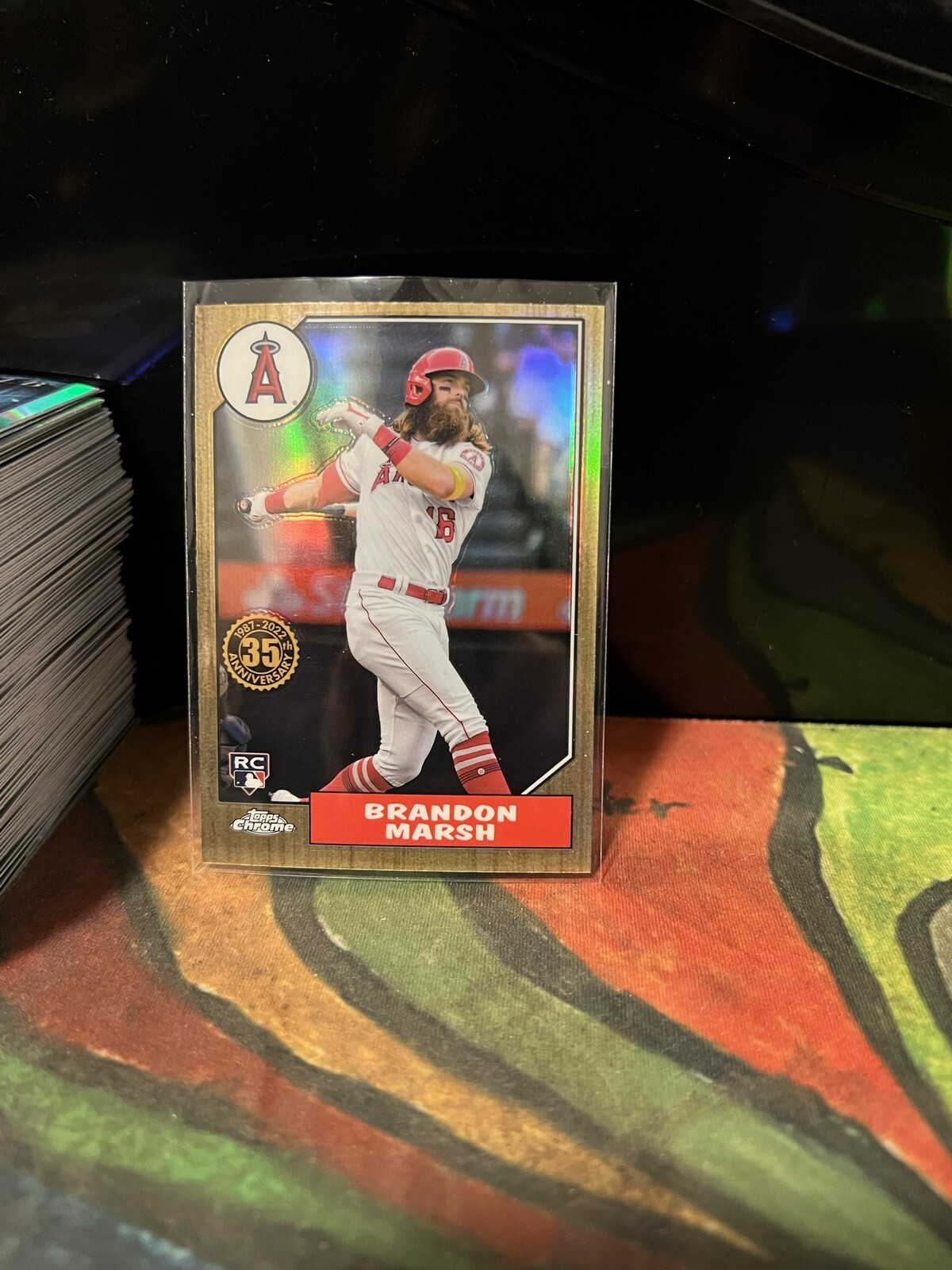 Brandon Marsh RC 2022 Topps Chrome 1987 35th Anniversary Insert #87BC-18
