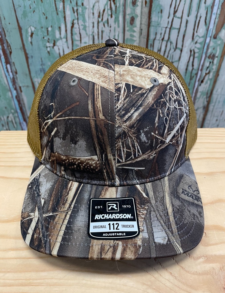 Trucker Hat Richardson 112p Camo Richardson Max5/Buck Mesh Back