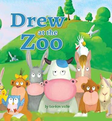Drew At The Zoo - A Rhyming Animal Story For Children - Padded Board Pict - GOOD