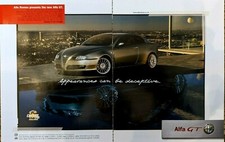 2004 Alfa Romeo GT Beauty is Not Enough Diesel Coupe Poolside Vintage Print Ad