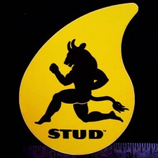 Stud Oil Treatment - Original Vintage 1960s 70s Racing Decalsticker Stud Oil Treatment - Original Vintage 1960s 70s Racing Decalsticker