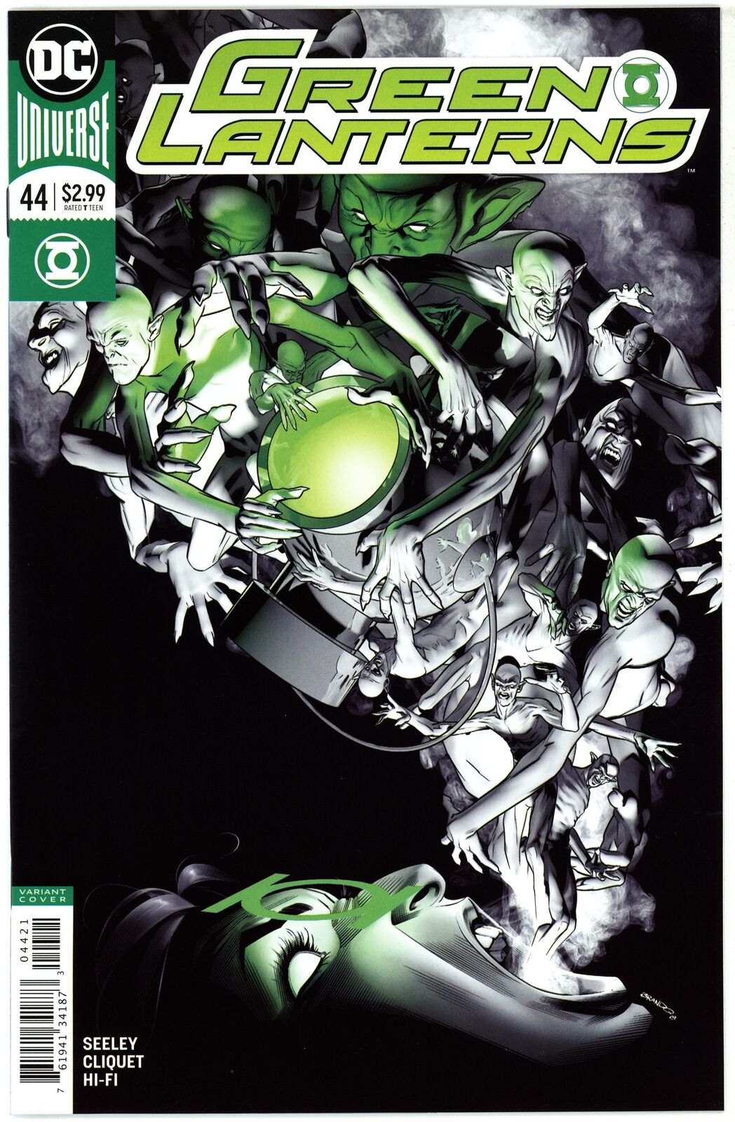 Green Lanterns (2016) #44B NM 9.4 Brandon Peterson Variant Cover