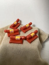 Vintage Oscar Mayer Weinermobile 2" Hot Dog Plastic Whistles 5 In A Group