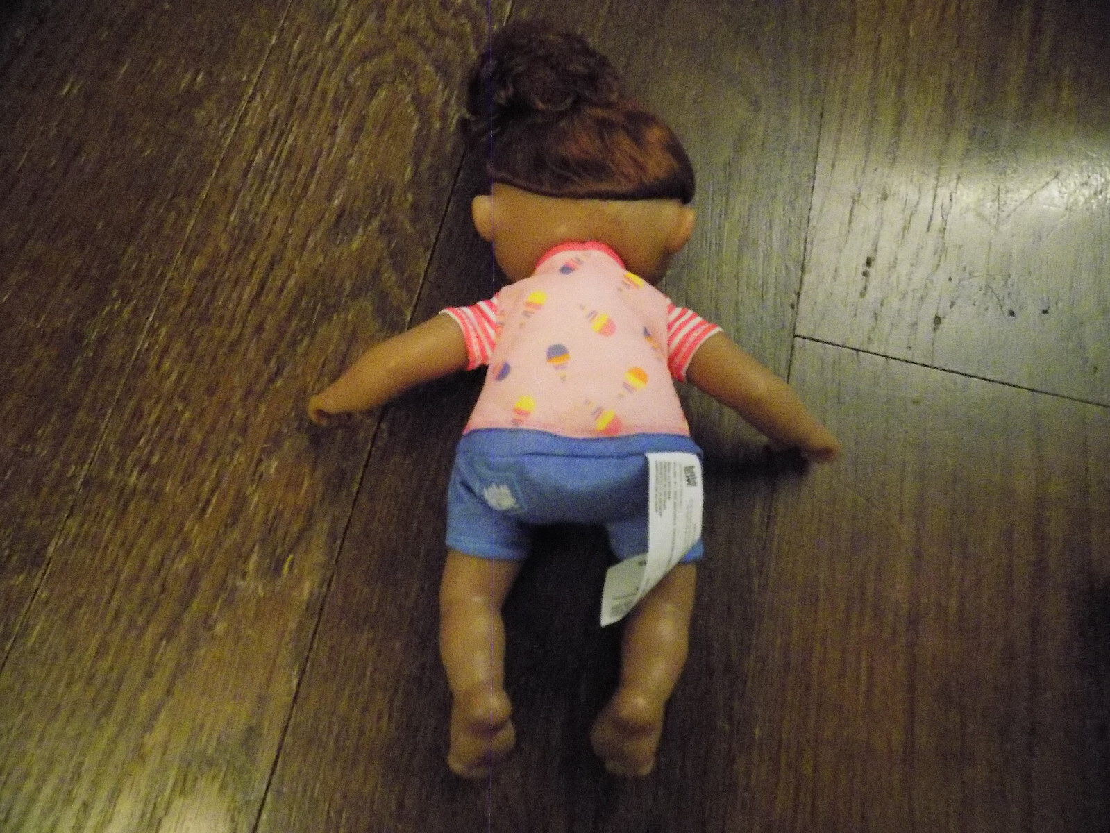 Baby Alive Luv 'n Snuggle Plush African American Baby Doll Sucks Thumb w PJs EUC
